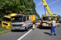 LKW in Boeschung A 3 Rich Frankfurt Hoehe Roesrath Lohmar P130